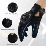 Windproof and thermal protective gloves, M size, black color